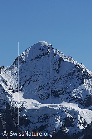 Foto: Wetterhorn und Gutzgletscher.