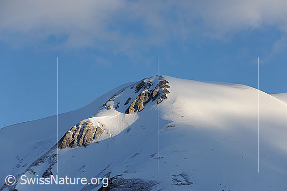 Foto: Morgenstimmung am Fülhorn.
Kleines Fülhorn, Binntal, im Morgenlicht.