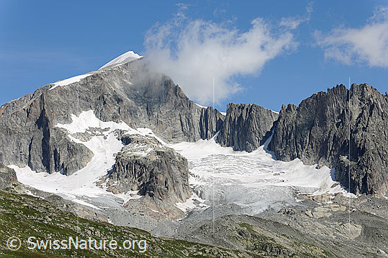 Foto: Galenstock, Gross Bielenhorn und Sidelengletscher.