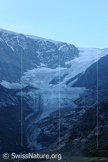 Foto: Zunge des Steigletschers (Steingletscher).