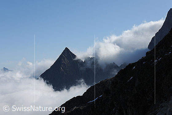 Foto: Wolkenstimmung am Sustenspitz.