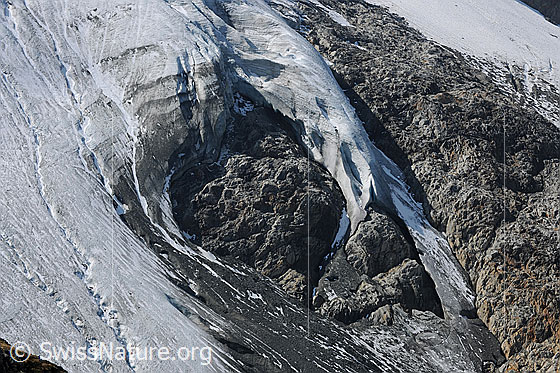 Foto: Detail Steilimigletscher (Steinlimigletscher).