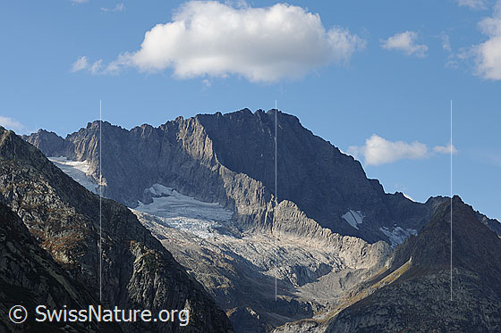 Foto: Ritzlihorn, Ärlengrätli und Ärlengletscher.
