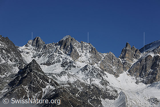 Foto: Gässispitz, Inners Stellihorn und Äussers Stellihorn.