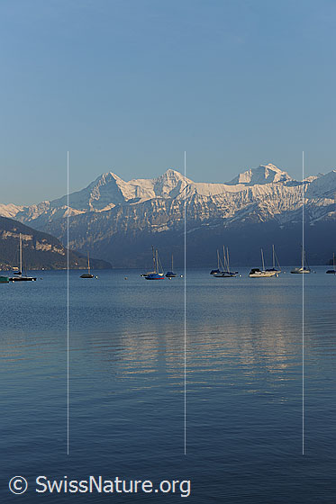 Foto: Abendstimmung am Thunersee.