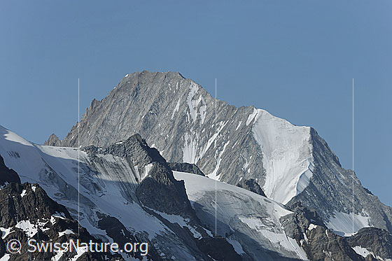 Foto: Bietschhorn und Üssre Baltschiedergletscher