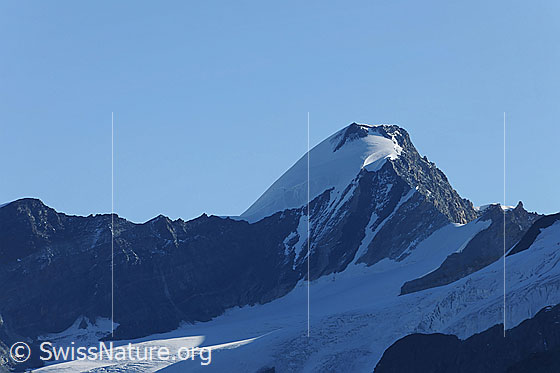 Foto: Allalinhorn und Mellichgletscher.