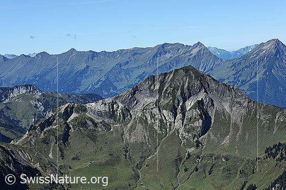 Foto: Morgenberghorn mit Niesenkette im Hintergrund.