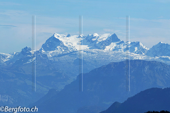 Foto: Glärnisch, Vrenelisgärtli, Glärnischfirn und Bächistock.