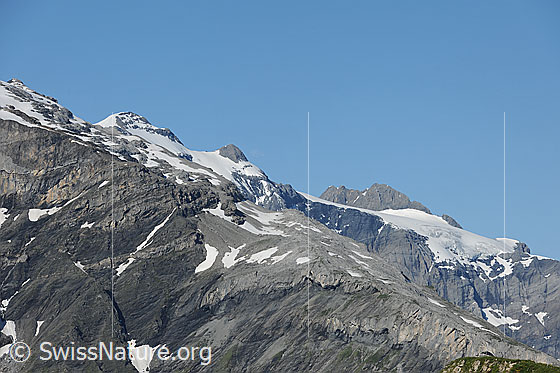 Foto: Clariden und Chammliberg
Rechts vom Chammliberg das sog. Iswändli.