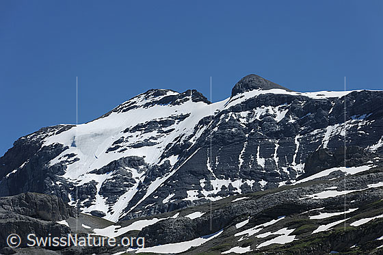 Foto: Clariden von NW und Claridengletscher.