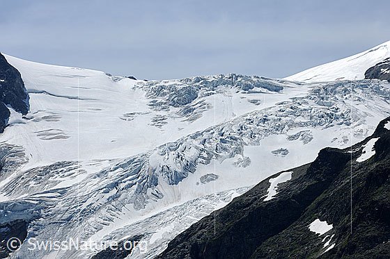 Foto: Abbrüche des Steingletschers.