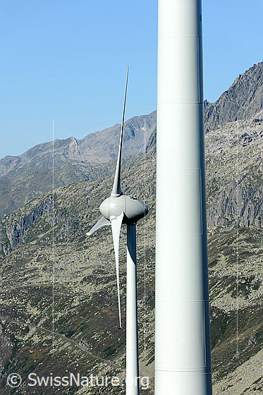 Foto: Windturbinen Nätschen, Andermatt.
