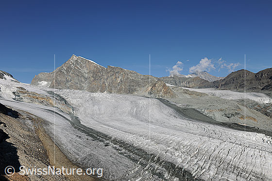 Foto: Allalinhorn und Allalingletscher
