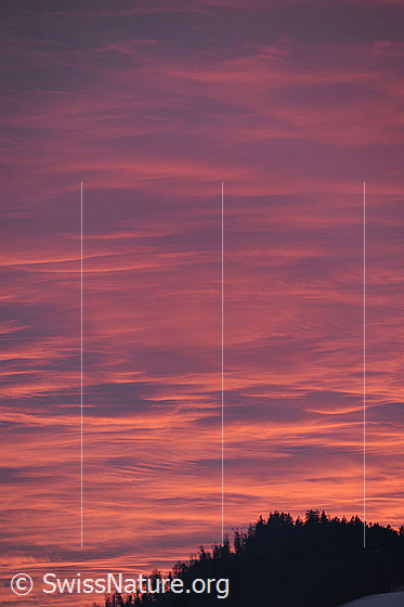 Foto: Abendrot am Wolkenhimmel.