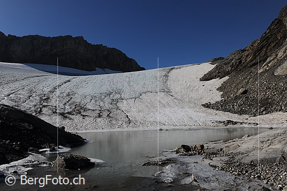 Foto: Gletschersee am Chilchligletscher