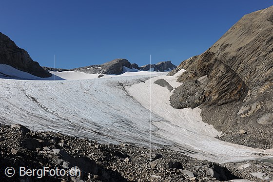 Foto: Gletscherzunge des Chilchligletschers