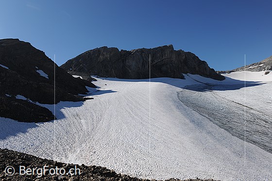 Foto: Chilchligletscher und Schnidejoch.