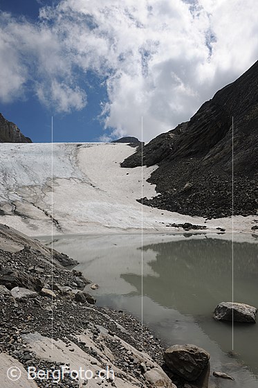 Foto: Gletschersee Chilchligletscher.