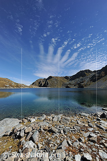 Foto: Schleierwolken über dem Illsee.
