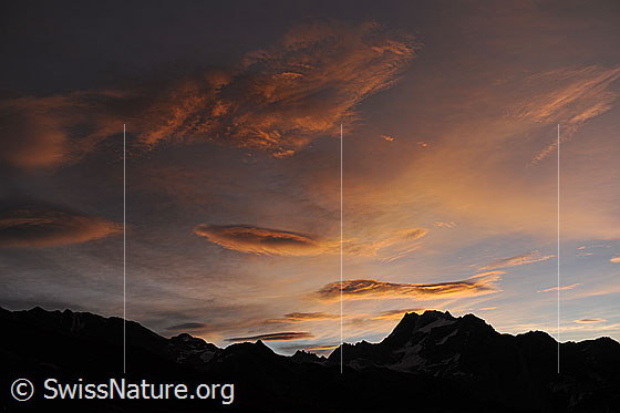 Foto: Morgenstimmung über dem Binntal.