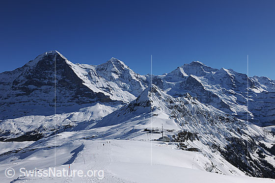 Foto: Winterliches Dreigestirn (Eiger, Mönch und Jungfrau)