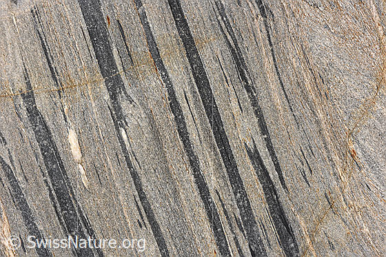 Foto: Strukturen im Gletscherschliff.
