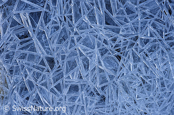 Foto: Eisoberfläche mit interessanten Formen.