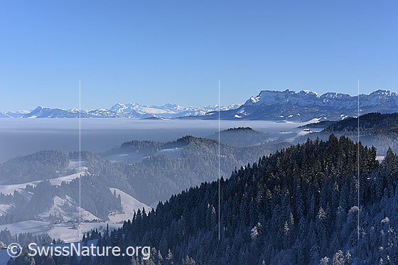 Foto: Luzerner Hinterland und Pilatus.
