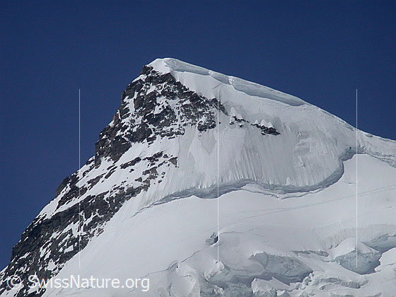 Foto: Blick vom Jungfraujoch zum Rottalhorn.