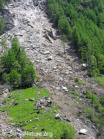 Foto: Bergsturz bei Eisten