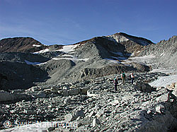 Foto: Tälligletscher: Hohsandhorn und Gerölllandschaft