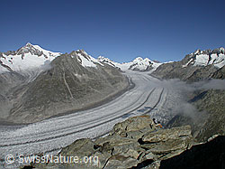 Foto: Aletschorn, Mittelaletschgletscher, Aletschgletscher