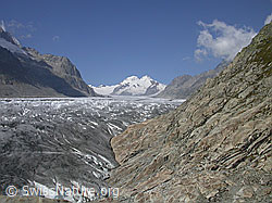 F000105: Aletschgletscher, Konkordiaplatz, Mönch und Trugberg