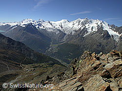 F000286: Strahlhorn, Rimpfischhorn, Allalinhorn, Alphubel, Mischabel
