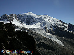 Foto: Jegihorn: Triftgletscher und Weissmies