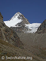 Foto: Fletschhorn und Fletschhorngletscher