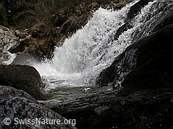 F002650: Wasserfall in Bergbach im Wallis