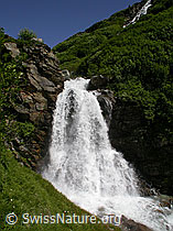 F004138: Hoher Wasserfall bei Chiestafel, Binntal