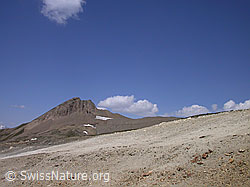 F005773: Holzjihorn, helle Geröllflanke, blauer Himmel mit Wolken
