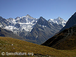 Foto: Zinalrothorn, Besso, Wellenkuppe, Ober Gabelhorn