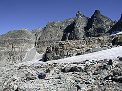 Foto: Gletscherreste unterhalb Punta Devero