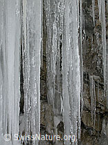 F009352: Eiszapfen an Felswand