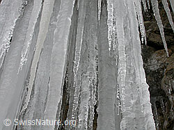 F009354: Eiszapfen an Felswand