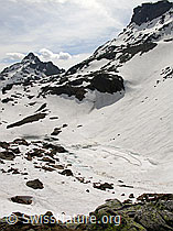 F010942: Grampielhorn und zugeschneiter Zantmärjelesee
