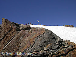 F012690: Gruppe Alpinisten auf Gipfel des Ofenhorns