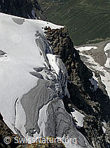 Foto: Hängegletscher am Gipfel des Ofenhorns