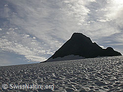 Photo: Rappegletscher und Ober Rappehorn mit Wolkenstimmung