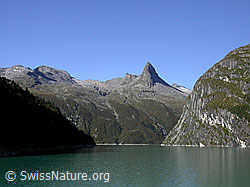 F013805: Zervreilasee, Furggeltihorn und Zervreilahorn