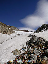 F017149: Übergang vom Geröll auf den Gletscher